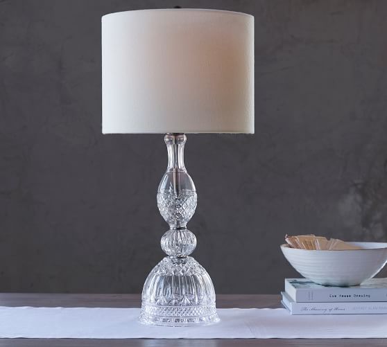 Etta Pressed Table & Bedside Lamps Pottery Barn