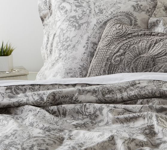 Jaylinn Paisley Print Cotton Patterned Duvet Cover Sham