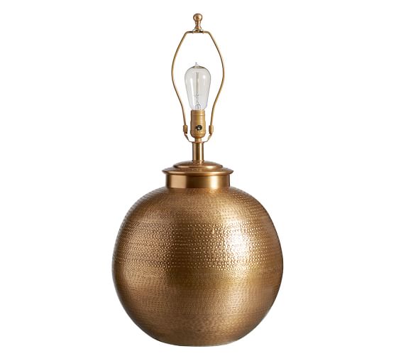 Nori Hammered Table Lamp Base Brass Pottery Barn