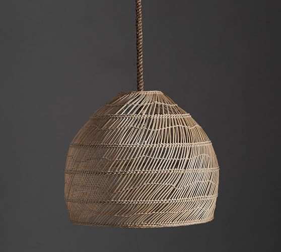 Extra Large Indra Rattan Pendant Pottery Barn
