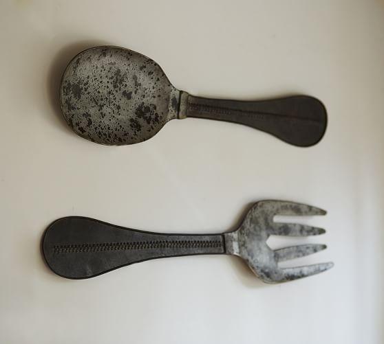 Metal Spoon Fork Wall Decor Pottery Barn
