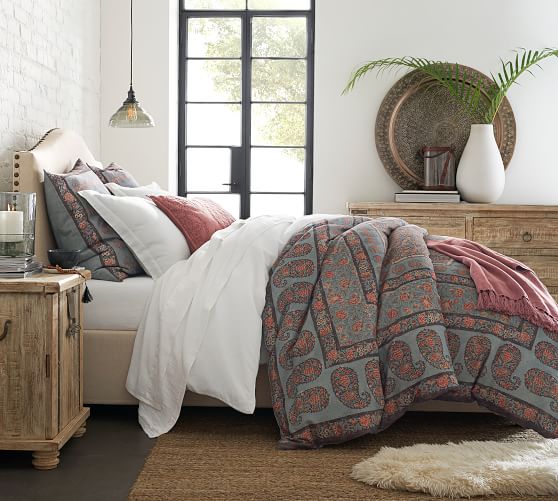 Raleigh Upholstered Low Curved Headboard Side Storage Bed