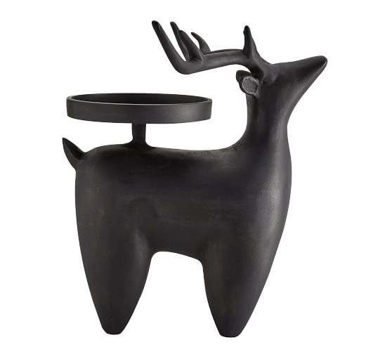 Nordic Reindeer Candle Holders Pottery Barn