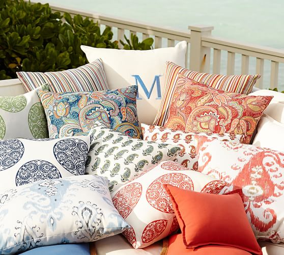 Ana Paisley Indoor Outdoor Pillow Pottery Barn