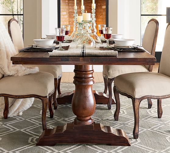 Bowry Reclaimed Wood Dining Table Pottery Barn