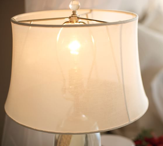 Sheer Linen Tapered Drum Lamp Shade Pottery Barn
