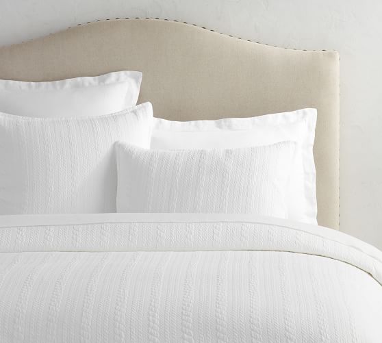 Cable Matelase Cotton Duvet Cover Shams Pottery Barn