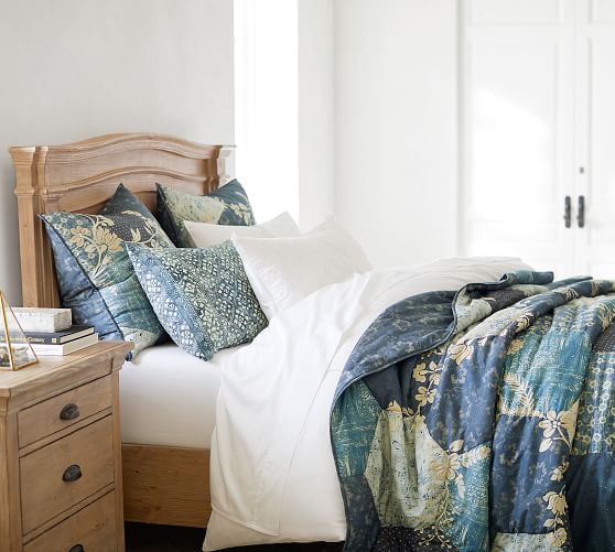 Sage Embroidered Quilt Sham Pottery Barn