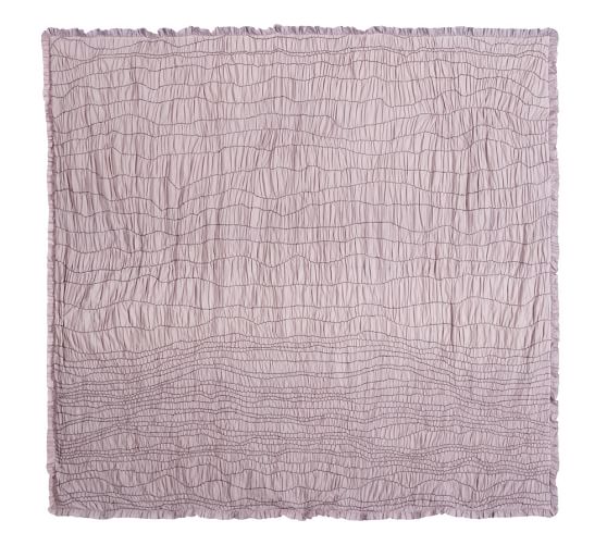 Ruched Voile Patterned Duvet Cover Sham Pottery Barn