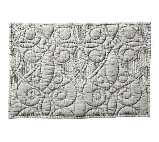 Washed Cotton Quilted Placemat Pottery Barn