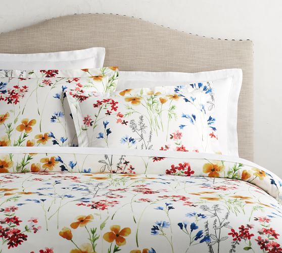 Maggie Floral Patterned Duvet Cover Sham Pottery Barn