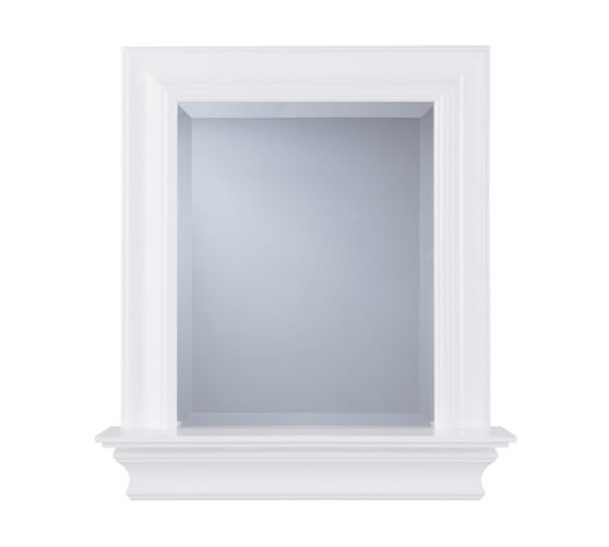 Metropolitan Wall Mirror With Shelf Pottery Barn