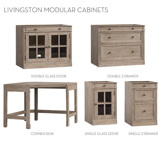 Build Your Own Modular Livingston Collection Gray Wash