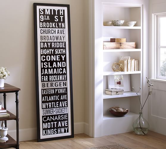 New York Sign Framed Print Pottery Barn