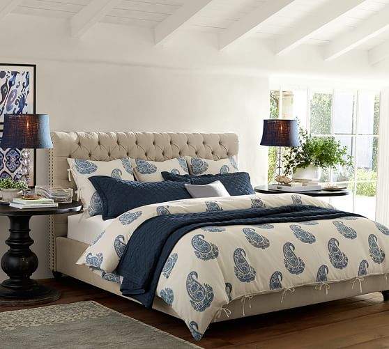 Rayna Paisley Patterned Duvet Cover Sham Pottery Barn