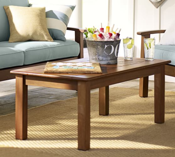 Chatham Coffee Table Honey Pottery Barn