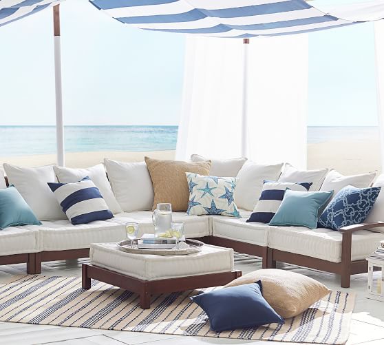 Pb Classic Striped Indoor Outdoor Pillows Pottery Barn