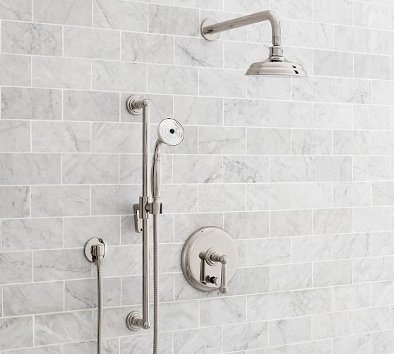Reyes Pressure Balance Lever Handle Hand Held Shower Faucet Set