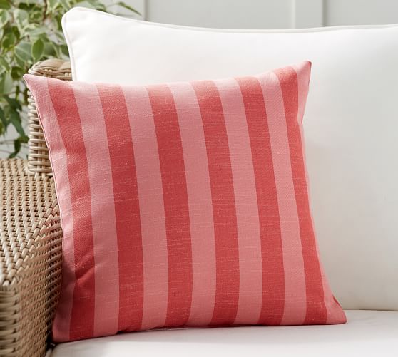 Tonal Striped Indoor Outdoor Pillow Pottery Barn