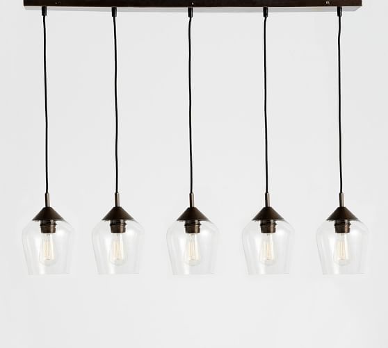 Donovan Glass 5 Light Pendant Pottery Barn