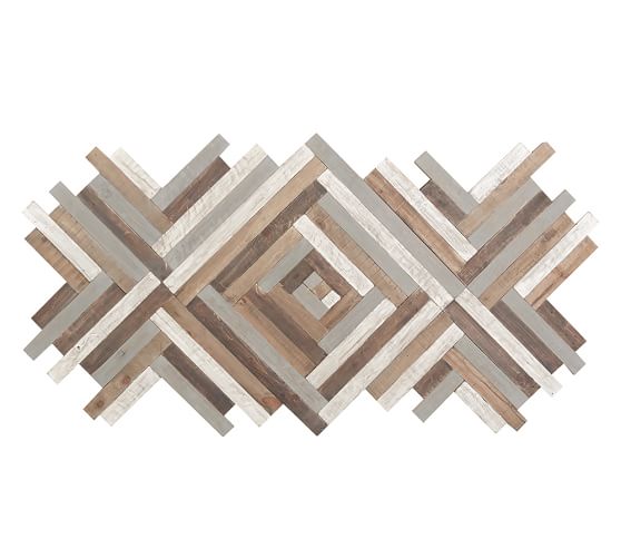 Sheridan Planked Wood Wall Art Wall Decor Pottery Barn