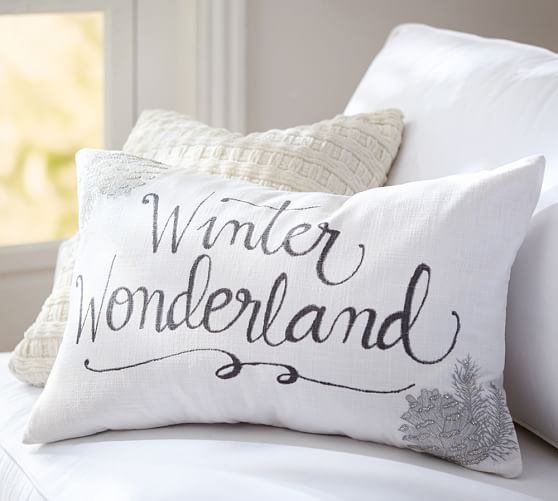 Winter Wonderland Decorative Pillow Cover Pottery Barn
