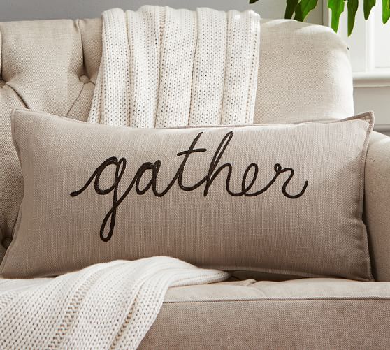 Thanksgiving Sentiment Lumbar Decorative Pillow Cover Thanksgiving Sentiment Lumbar Decorative Pillow Cover