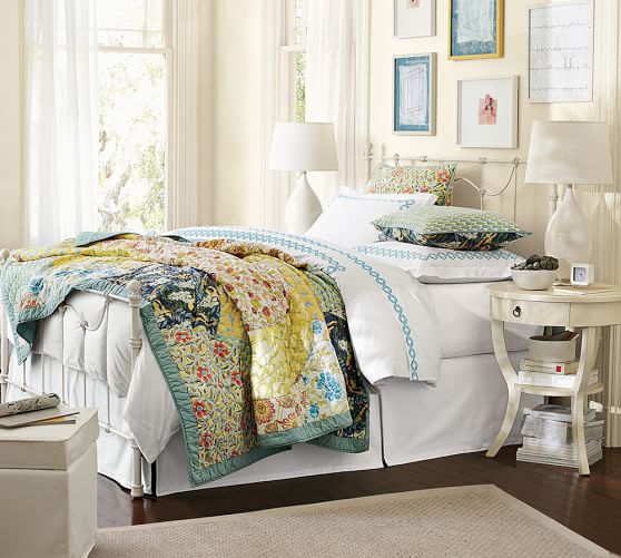 Scalloped Organic Patchwork Quilt Shams Pottery Barn