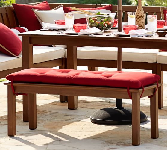 Chatham Dining Bench Honey Pottery Barn