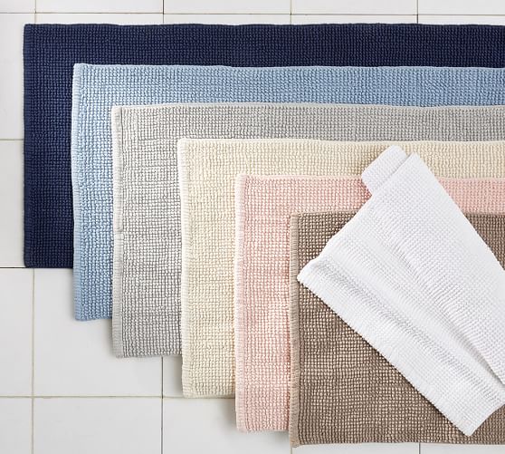 Textured Organic Bath Mat Pottery Barn