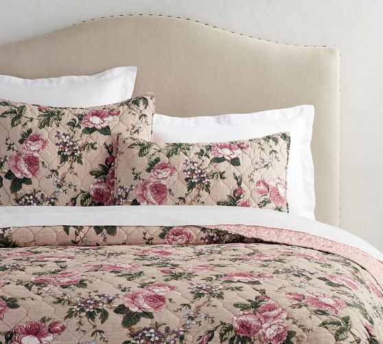 Adelise Reversible Floral Cotton Quilt Sham Pottery Barn
