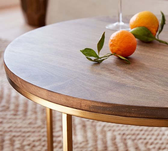 Delaney Round Coffee Table Pottery Barn