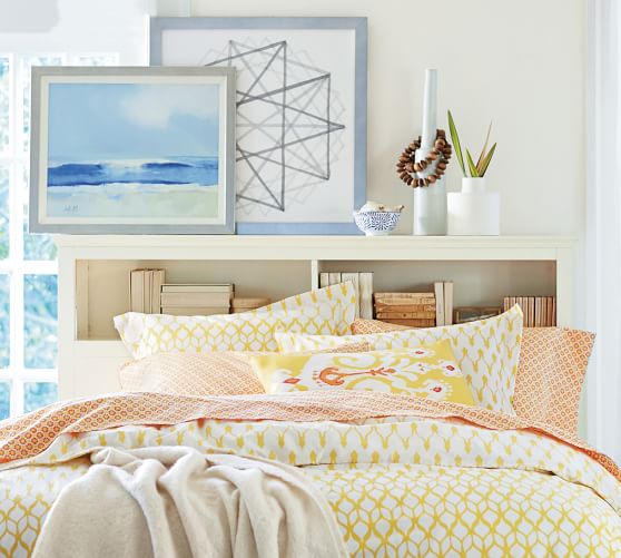 Lonny Storage Headboard Pottery Barn