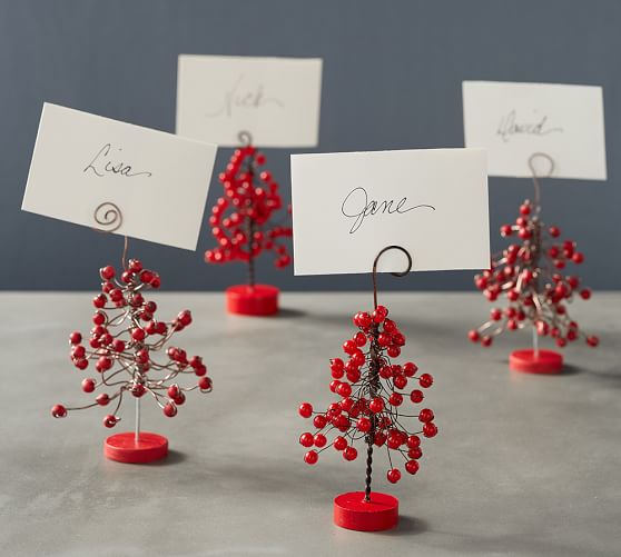 Berry Place Card Holder Set Of 4 Pottery Barn