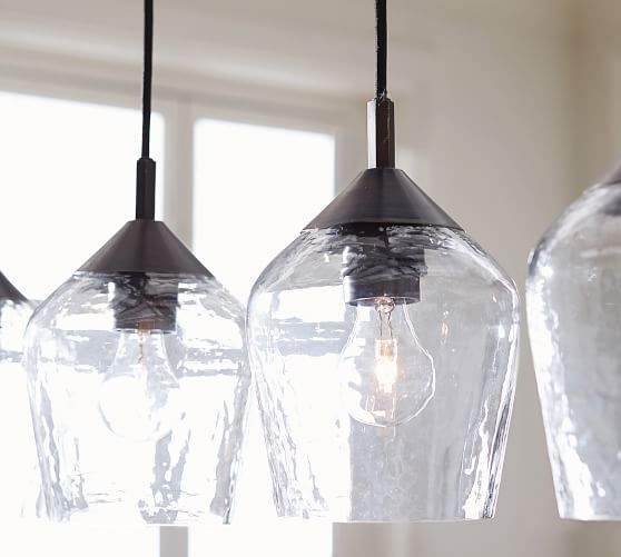 Donovan Glass 5 Light Pendant Pottery Barn