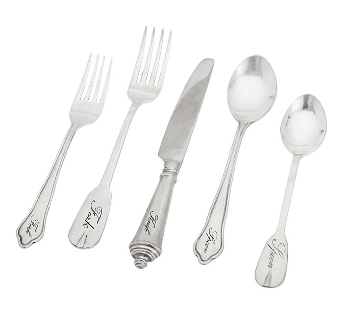 Antique Silver Sentiment Flatware