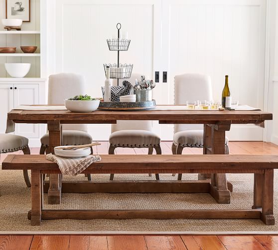 Stafford Reclaimed Wood Extending Dining Table Pottery Barn