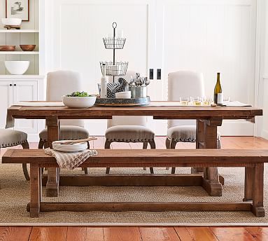 Stafford Reclaimed Wood Extending Dining Table Pottery Barn