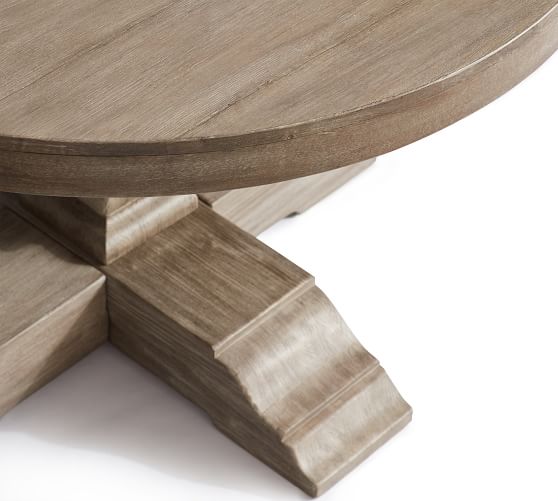 Banks Extending Pedestal Dining Table Gray Wash