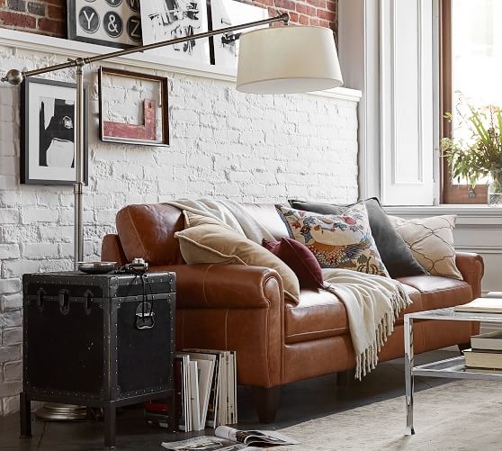Porter Leather Sofa Pottery Barn