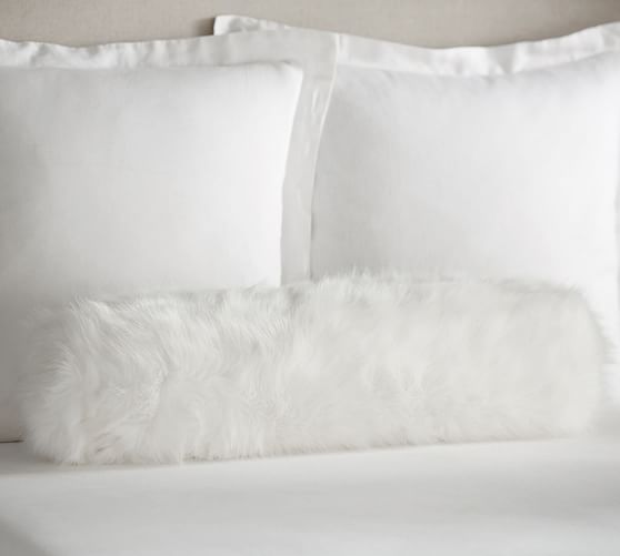 Fur Bolster Decorative Pillow Cover 8 X 30 Pottery Barn