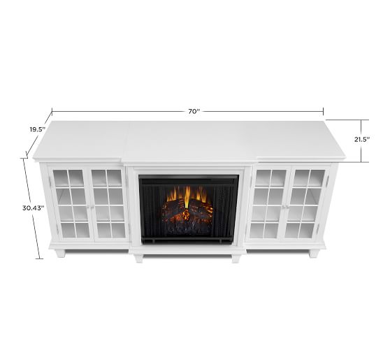 Real Flame Marlowe Electric Fireplace Media Cabinet Pottery Barn