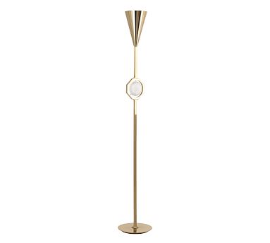 Hazel Rock Crystal Torchiere Floor Lamp Hazel Rock Crystal Torchiere Floor Lamp