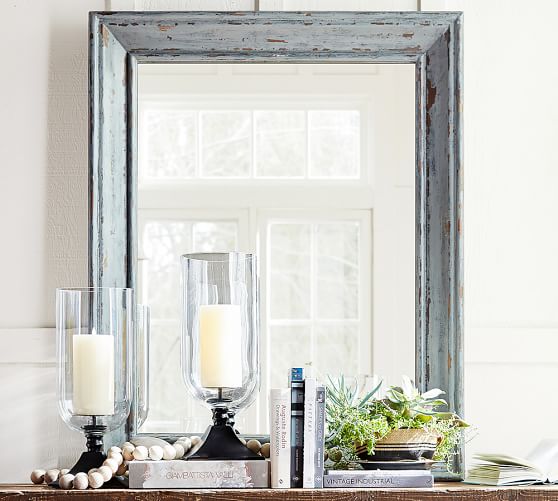 Distressed Wood Wall Mirror Pottery Barn Distressed Wood Wall Mirror Pottery Barn