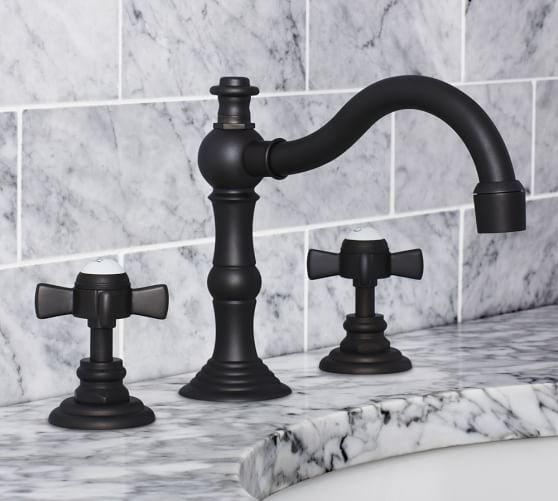 Langford Cross Handle Widespread Bathroom Faucet Pottery Barn