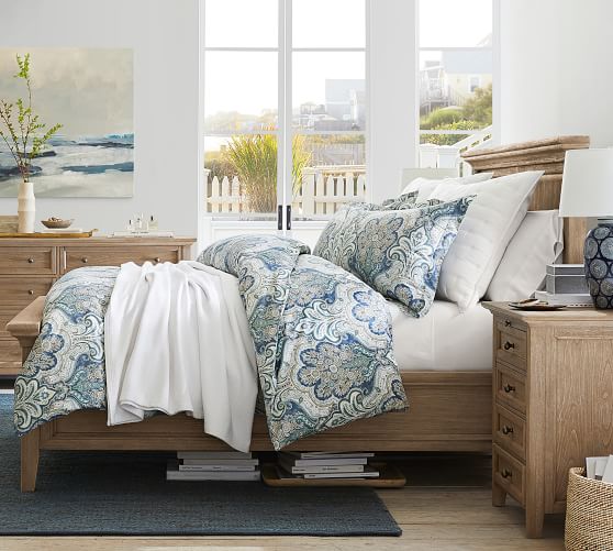 Jordana Percale Patterned Duvet Cover Sham Pottery Barn