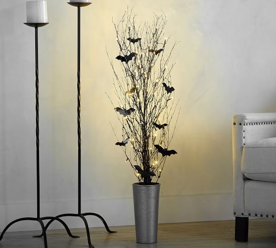 Lit German Glitter Bundle With Bats Pottery Barn