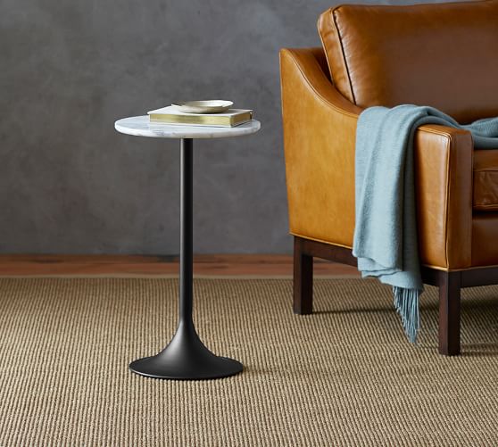 Brigid Marble Top Accent Side Table Pottery Barn