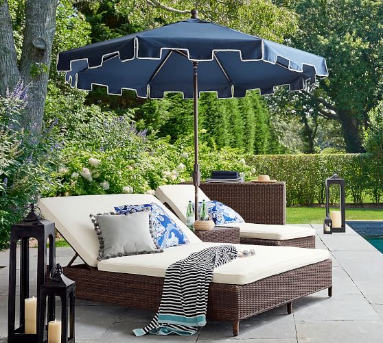 Capri Outdoor Umbrella Outdoor Umbrellas Pottery Barn