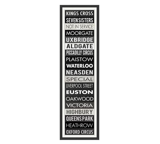 London Sign Framed Print Pottery Barn